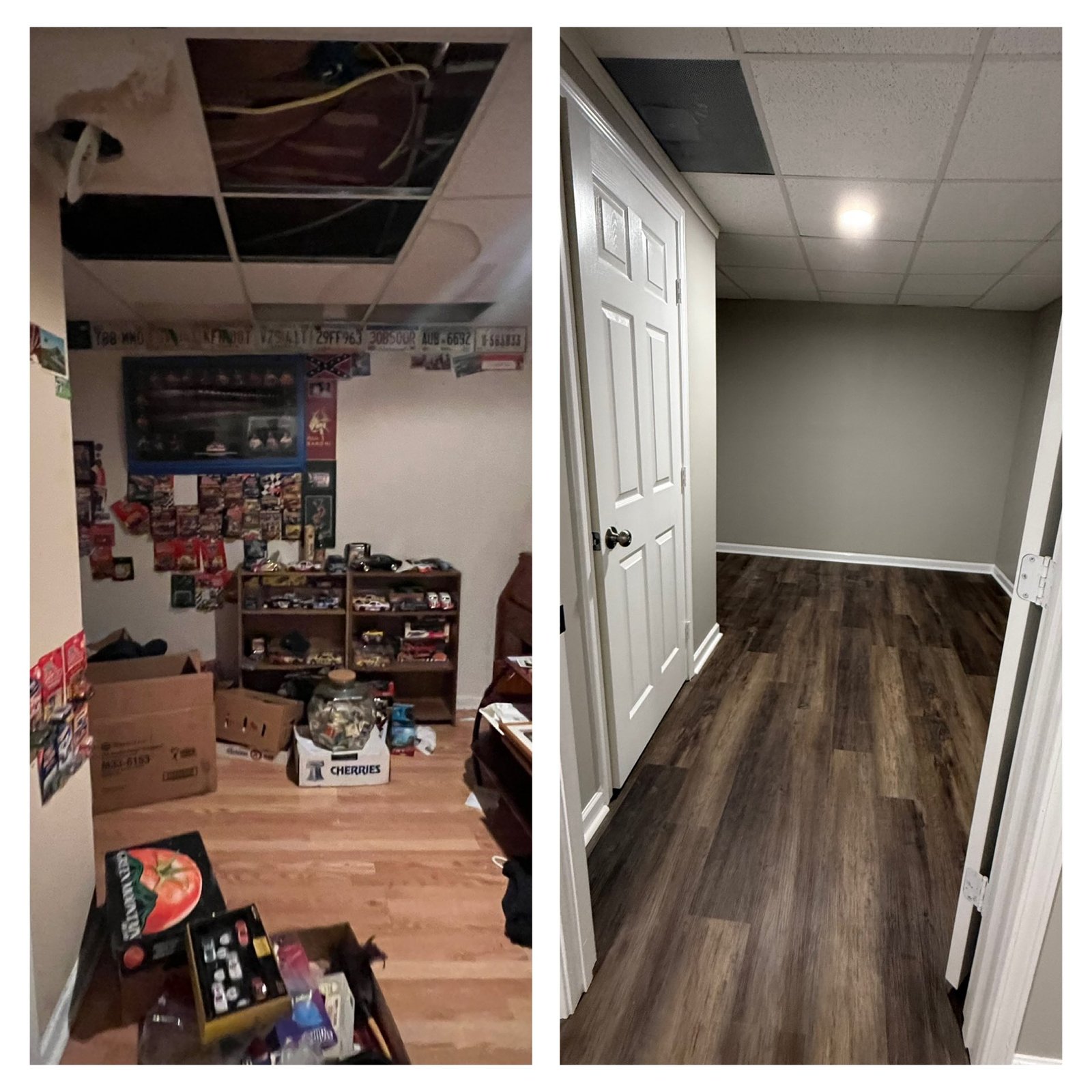 Basement ceiling and floor renovation