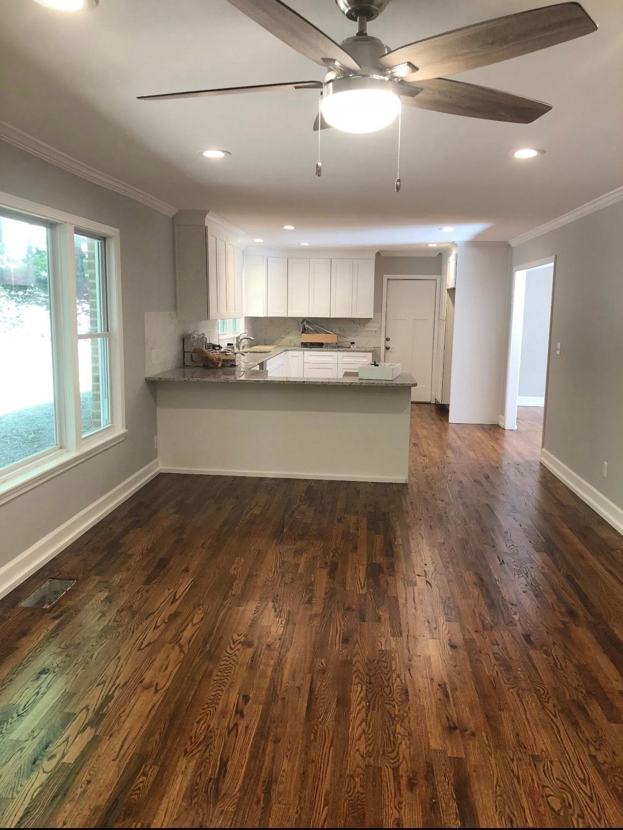 Open kitchen with island